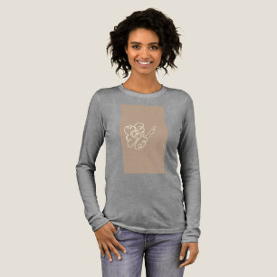 Triblenda camiseta de pintura de flores