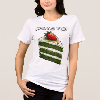 Triblenda Camiseta De Postre De Fresa De Rebanada De Tarta D