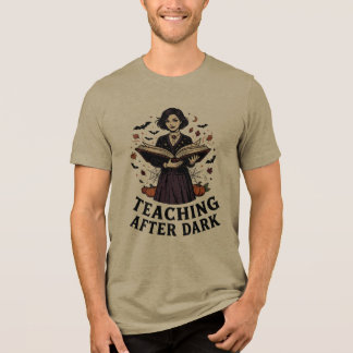 Triblenda Camiseta de profesor vampiro de Halloween