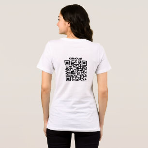 Triblenda Camiseta de publicidad con código QR ¿Curioso?