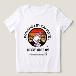 Triblenda Camiseta de puesta de sol retro de conejo lindo ab