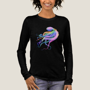 Triblenda Camiseta de pulpo colorido