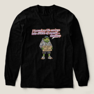 Triblenda Camiseta de rana mendiga divertida