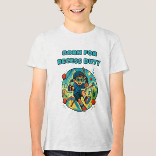 Triblenda camiseta de recreo de chicos graciosos