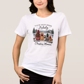 Triblenda Camiseta de recuerdos personalizados de Navidad pa