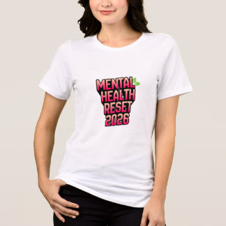 Triblenda Camiseta de Reinicio de Salud Mental 2026 – Mental