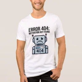 Triblenda Camiseta de Robot Sarcástico Error 404