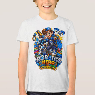 Triblenda Camiseta de Robótica para Niños   Robot Ingeniero 