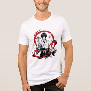 Triblenda Camiseta de Samurái de Anime