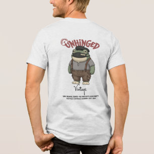 Triblenda Camiseta de sapo vintage desquiciada, Tee de moda 