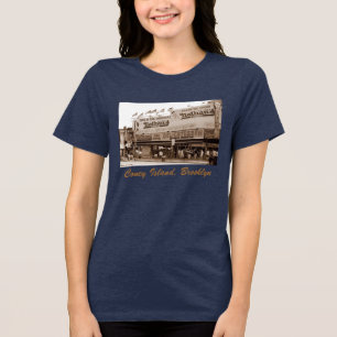 Triblenda Camiseta de señoras de Nathan's Famous Hot Dogs