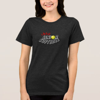 Triblenda Camiseta de Softbol Senior que Amo