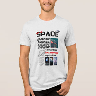 Triblenda Camiseta de Space Adventure : Explore the Universe