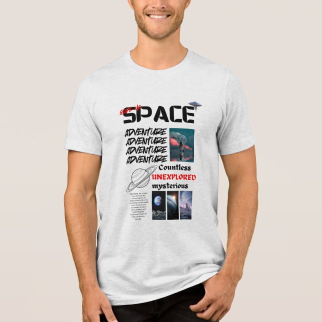 Triblenda Camiseta de Space Adventure : Explore the Universe (Anverso)