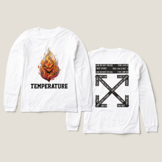 Triblenda Camiseta de Streetwear de Temperatura de Línea de