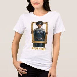 Triblenda Camiseta de superhéroe trabajador de museo