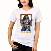 Camiseta de superhéroe trabajador de museo