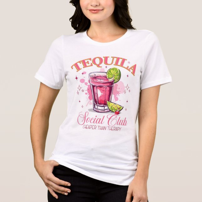 Triblenda Camiseta de tequila para mujeres (Anverso)