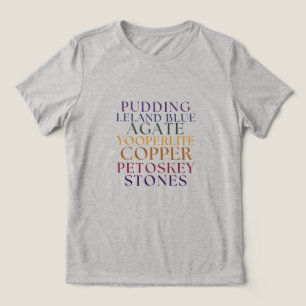 Triblenda Camiseta de texto simple de buscador de rocas de M