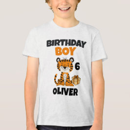 Triblenda Camiseta de Tigre Personalizada para Cumpleaños – 