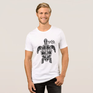Triblenda Camiseta de tortuga hawaiana masculina