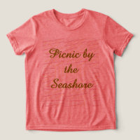 Camiseta de tren Picnic junto al mar