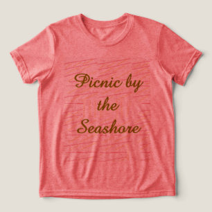 Triblenda Camiseta de tren Picnic junto al mar