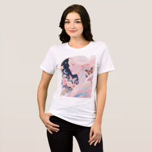 Triblenda Camiseta de tres mezclas femeninas Bella+Canvas