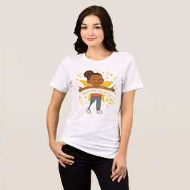 Triblenda Camiseta de tres mezclas femeninas Bella+Canvas