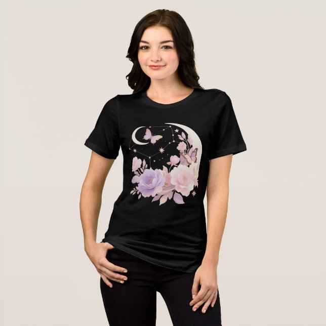 Triblenda Camiseta de tres mezclas femeninas Bella+Canvas (Anverso Completo)