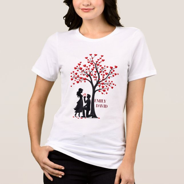 Triblenda Camiseta de Tri-Blend para Mujeres – Árbol del Amo (Anverso)
