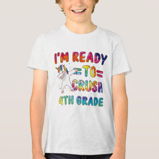 Triblenda Camiseta de unicornio de vuelta a la escuela de 4º
