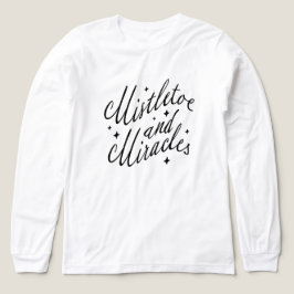 Triblenda Camiseta de vacaciones de muérdago y milagros