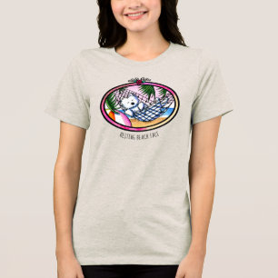 Triblenda Camiseta de vacaciones Westie KiniArt