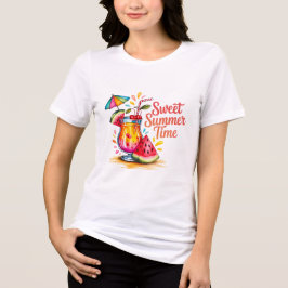 Triblenda Camiseta de Verano Dulce - Clima Cálido Feliz