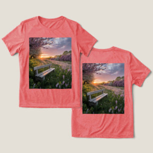 Triblenda Camiseta de verano en flor