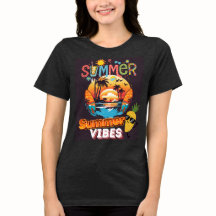 Camiseta de Vibraciones de Verano en la Playa – Vi