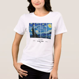 Triblenda Camiseta de Vincent Van Gogh Noche estrellada
