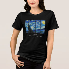 Triblenda Camiseta de Vincent Van Gogh Noche estrellada
