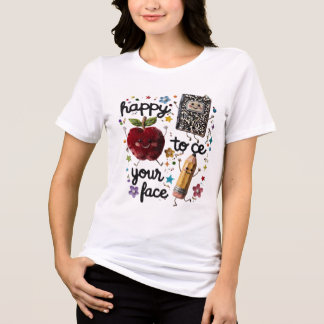 Triblenda Camiseta de vuelta al cole de profesor lindo