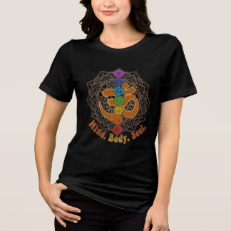 Triblenda Camiseta de yoga de Geometría Sagrada y Chakras