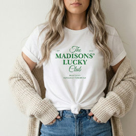 Triblenda Camiseta del Club de la Suerte St. Patrick's Famil