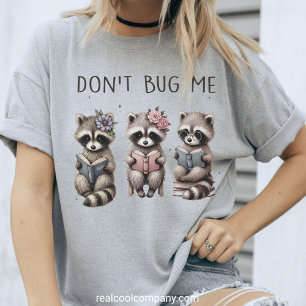 Triblenda Camiseta del Club de Libro de Mapache No Me Fastid