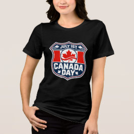 Triblenda Camiseta del Día de Canadá Hoja de Arce