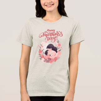 Triblenda Camiseta del Día de la Madre feliz