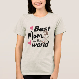 Triblenda Camiseta Del Día de la Madre Más Bonita del Mundo