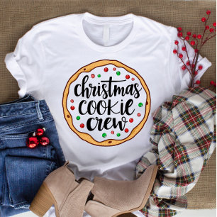Triblenda Camiseta del equipo de galletas de Navidad