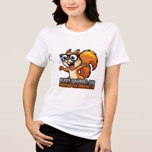 Triblenda Camiseta del estacionamiento de Papá Ardilla Friki