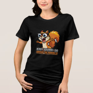 Triblenda Camiseta del estacionamiento del papá ardilla frik