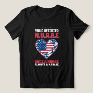Triblenda Camiseta del Orgullo de Enfermera Jubilada